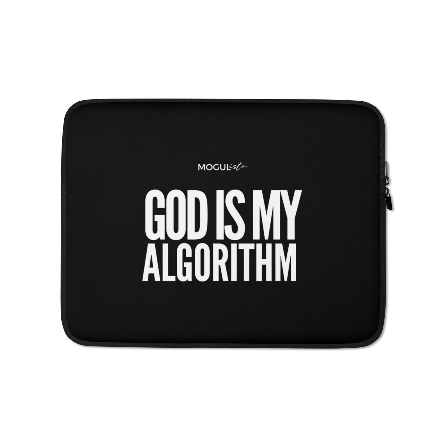 B&W MOGULista™ "God Is My Algorithm™" Laptop Sleeve