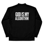 B&W MOGULista™ "God Is My Algorithm" Unisex Bomber Jacket