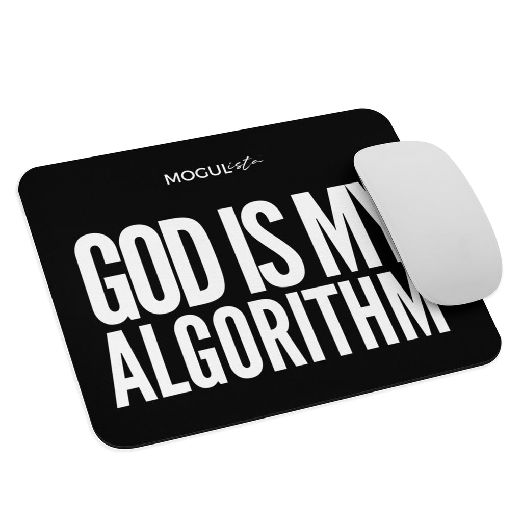 B&W MOGULista™ "God Is My Algorithm" Mouse pad