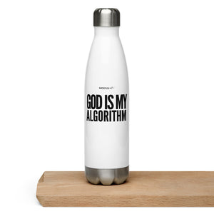 B&W MOGULista™ "God Is My Algorithm" Stainless Steel Water Bottle