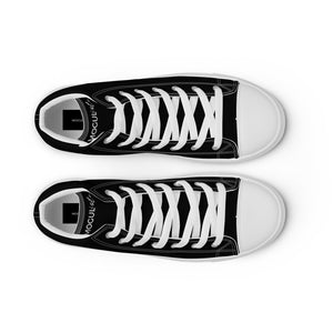 MOGULista™ B&W Kicks — Women’s High Top Canvas Shoes