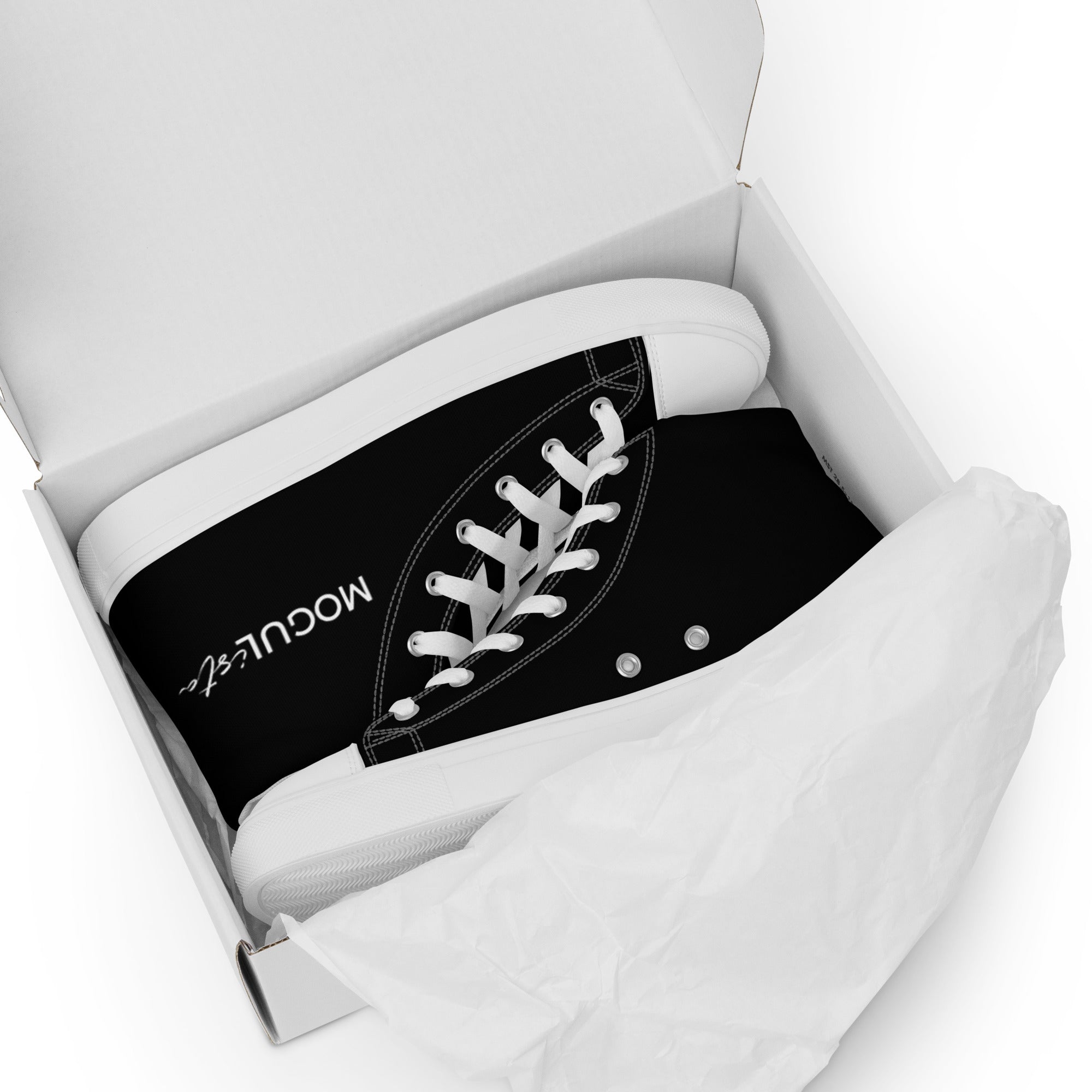 MOGULista™ B&W Kicks — Women’s High Top Canvas Shoes