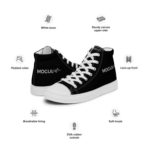 MOGULista™ B&W Kicks — Women’s High Top Canvas Shoes