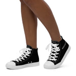 MOGULista™ B&W Kicks — Women’s High Top Canvas Shoes