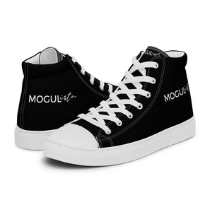 MOGULista™ B&W Kicks — Women’s High Top Canvas Shoes