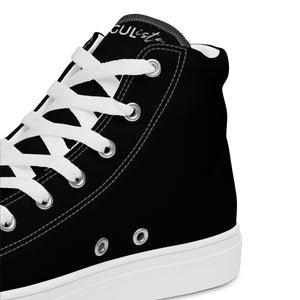 MOGULista™ B&W Kicks — Women’s High Top Canvas Shoes