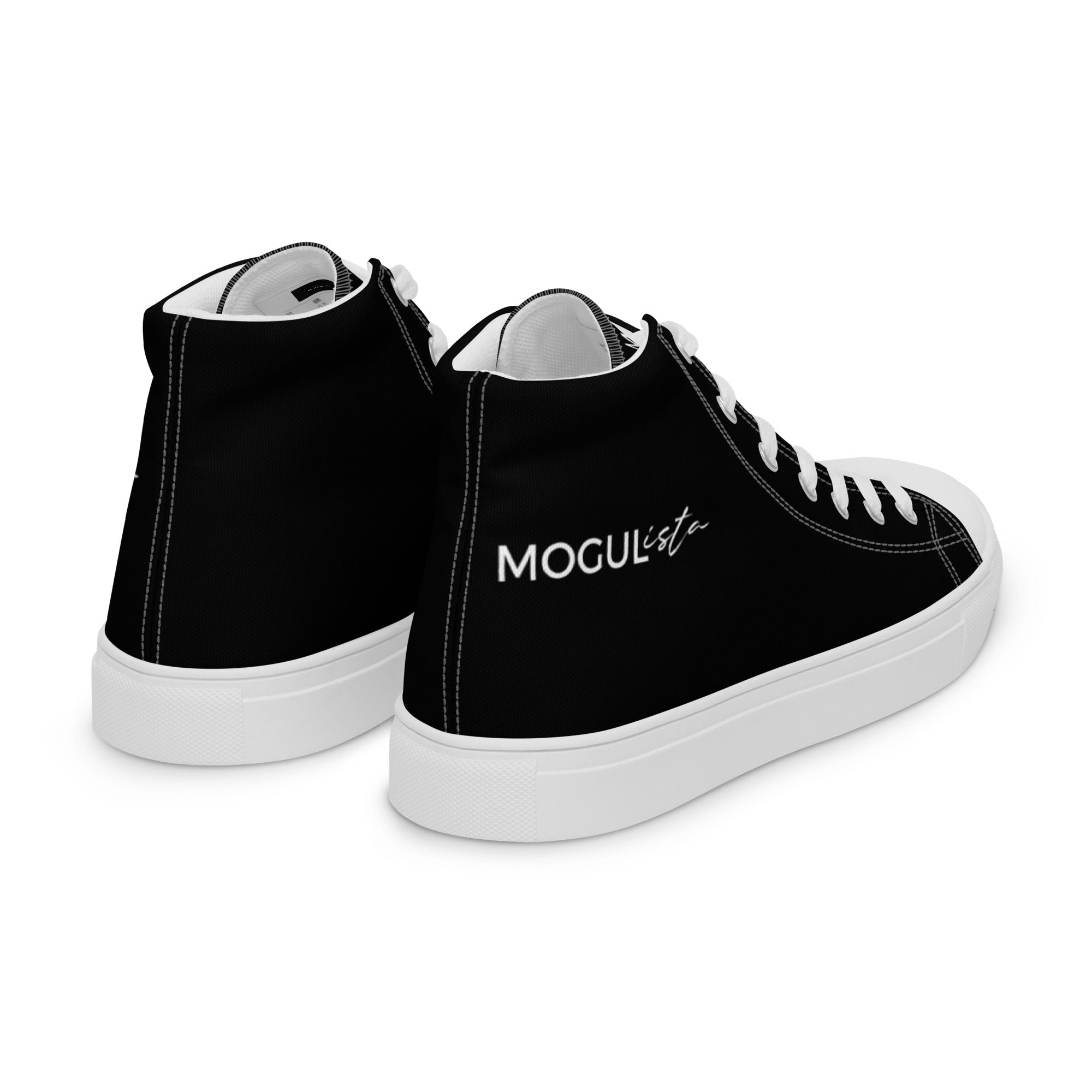 MOGULista™ B&W Kicks — Women’s High Top Canvas Shoes